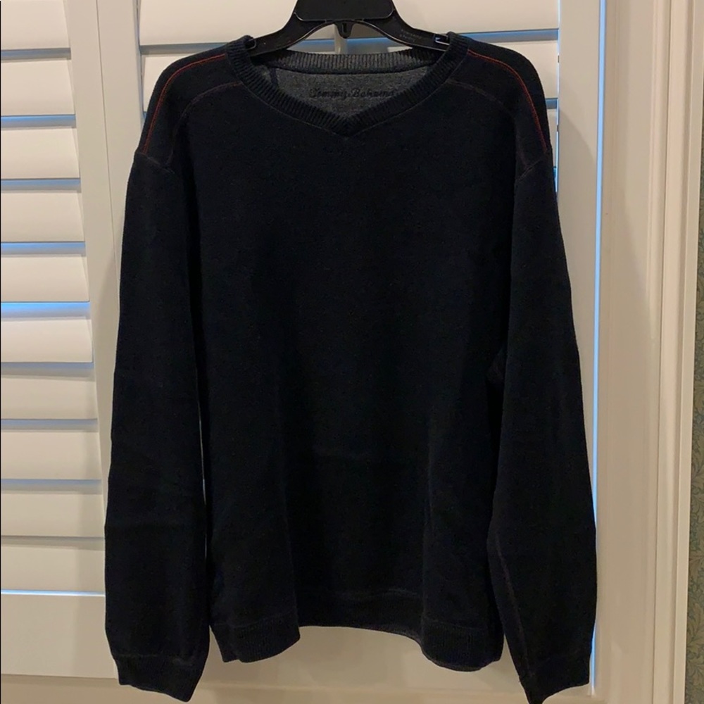 Tommy Bahama Black V Neck Sweater